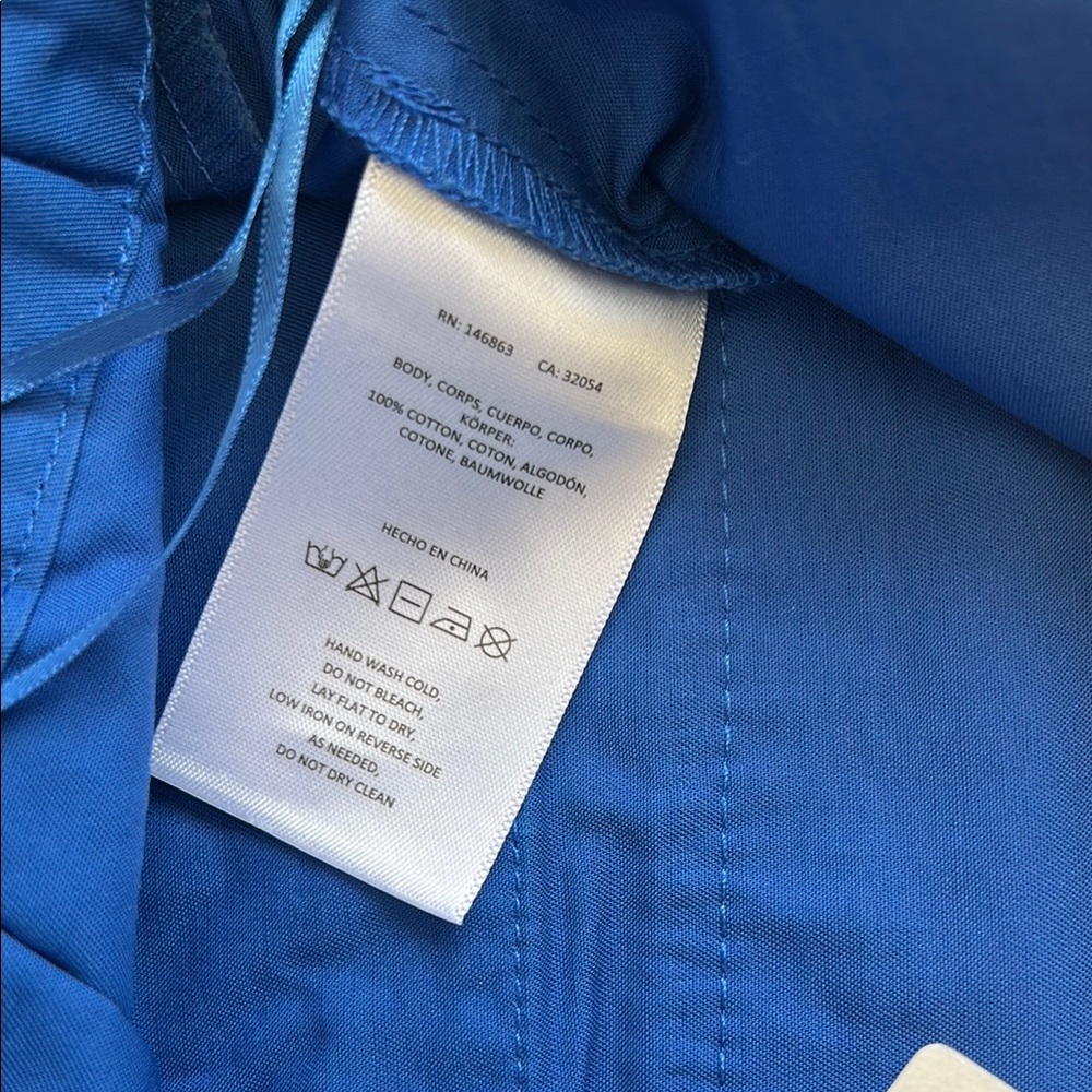 Mare Mare x Anthropologie Vibrant Blue Wide Leg Pant - Picture 7 of 7